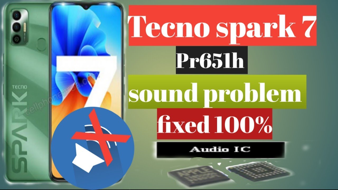 Проблема со звуком Tecno Spark 7 решена на 100%