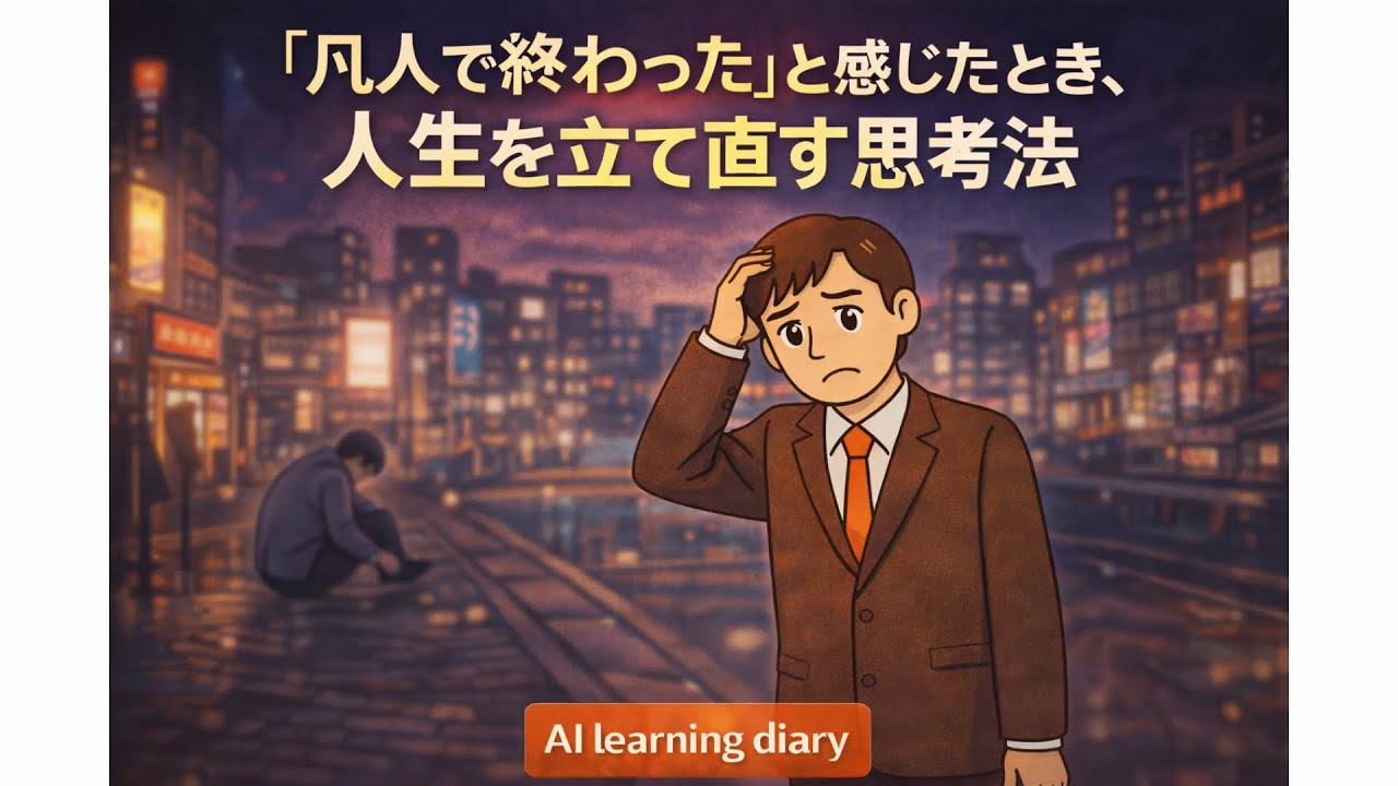 【ライフスタイル・生き方】「凡人で終わった」と感じたとき、人生を立て直す思考法　　