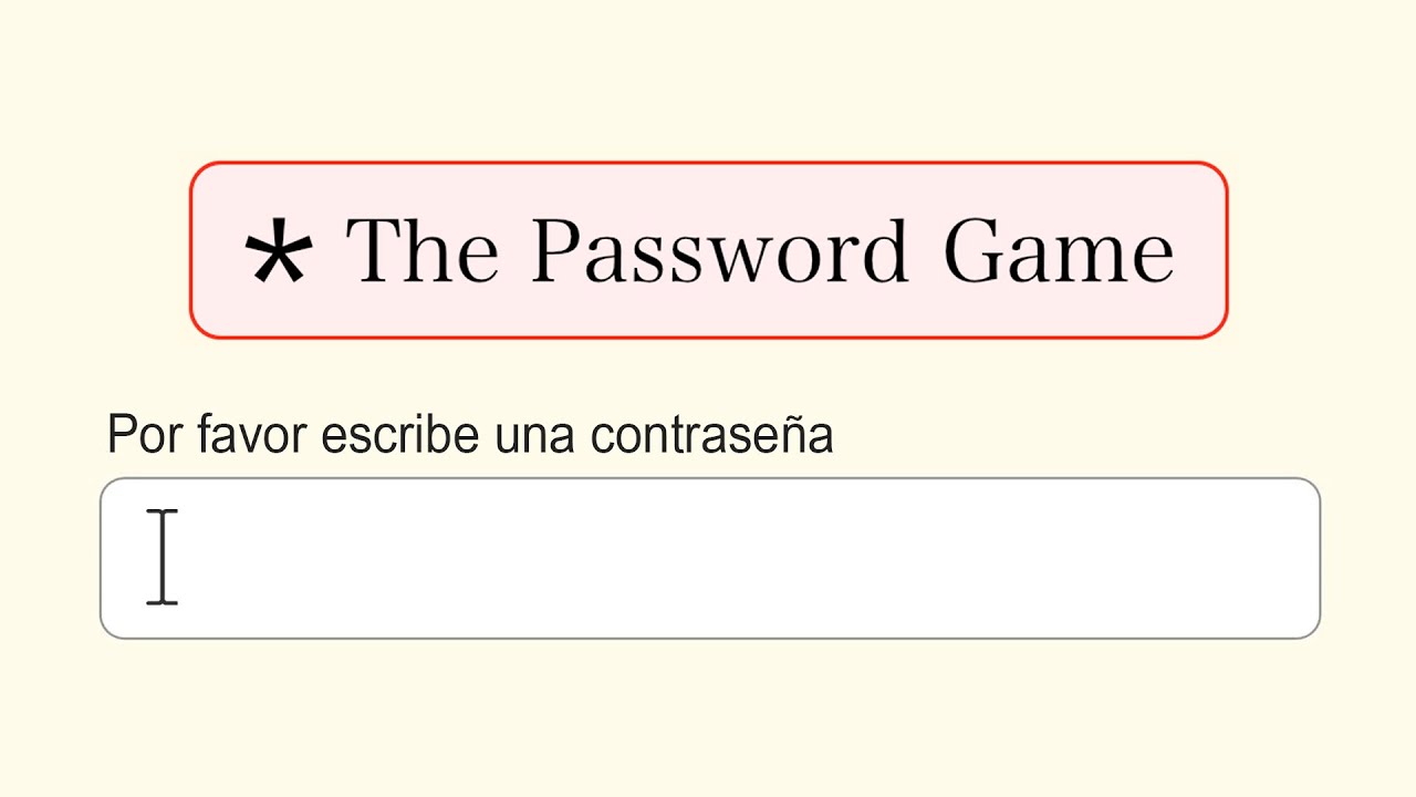 el JUEGO de la CONTRASEÑA