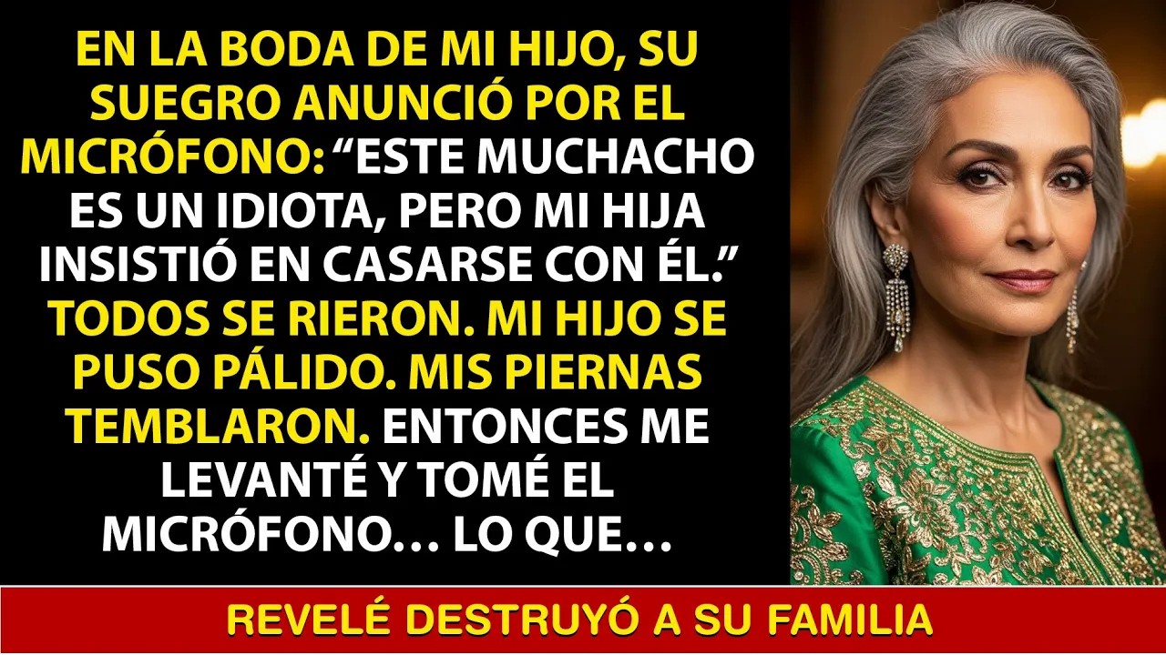 En La Boda, El Suegro Dijo： “¡Ese Muchacho Es Un Idiota!” Mi Hijo Lloró… Entonces Revelé Un Sec