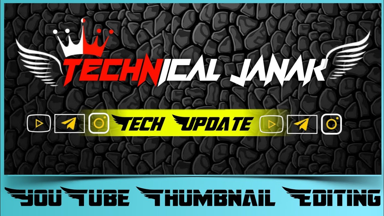 YouTube Thumbnail Editing in pixllab full totorial ।। channel banner editing ।। Technical Janak