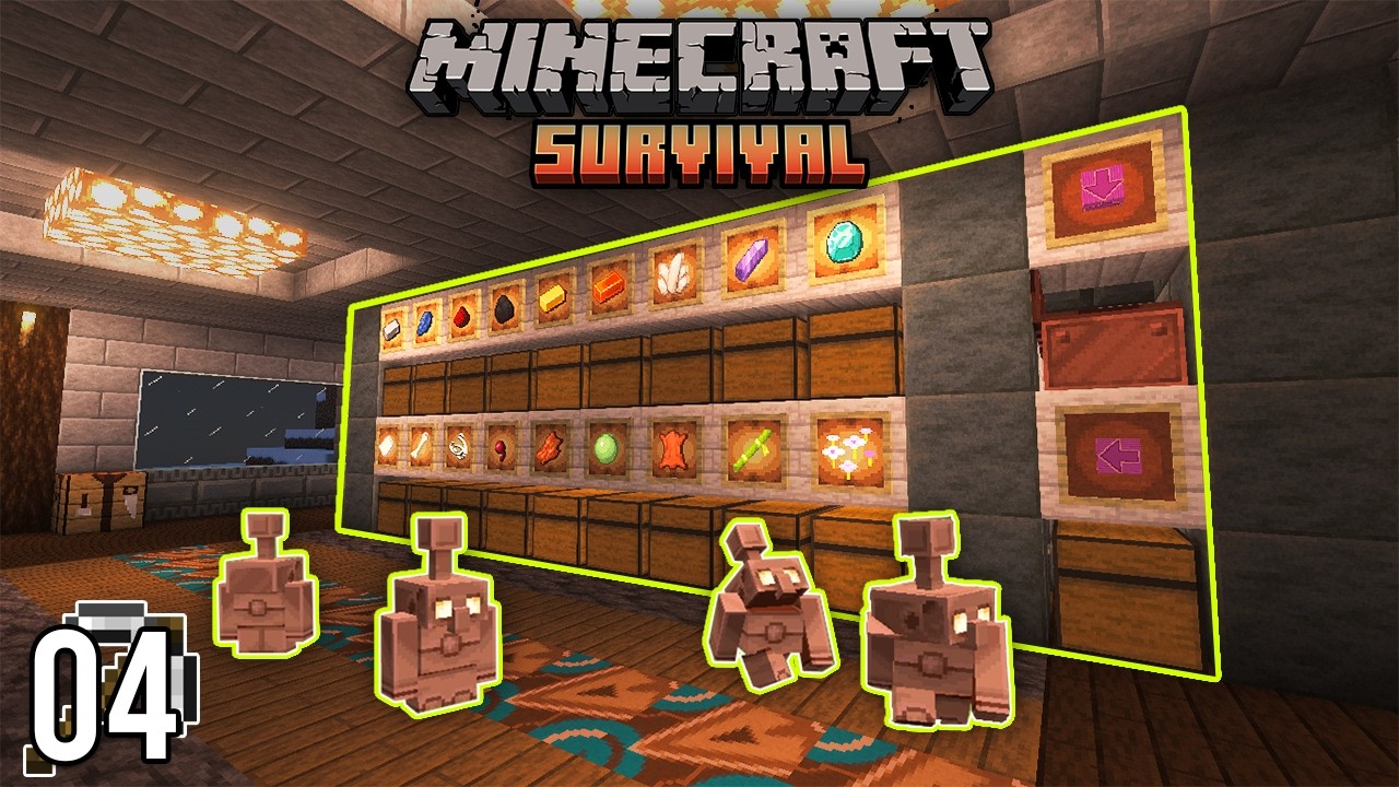 Minecraft - Membuat Storage Room Dengan Copper Golem