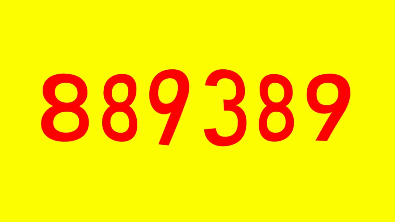 Colorful Numbers 1 to 1800000 with Effects - AVS Version