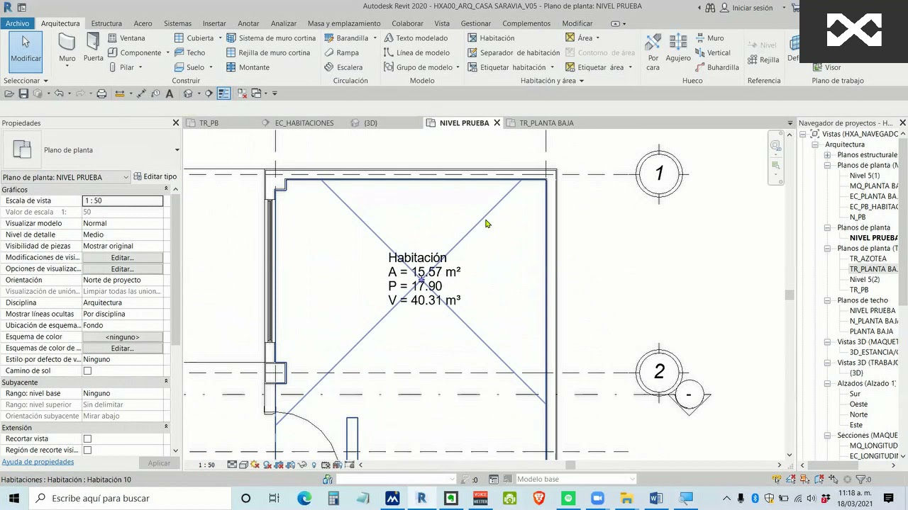 Autodesk Revit – Problemas con habitaciones – Habitación no cerrada