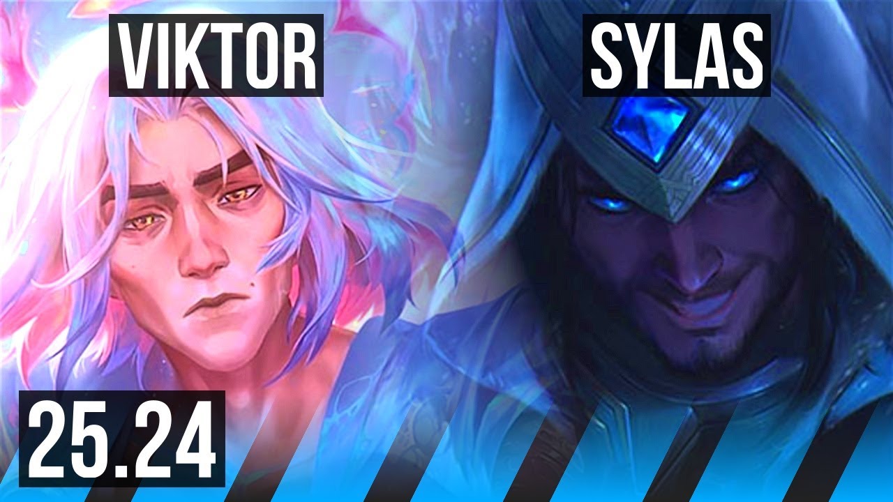VIKTOR vs SYLAS (MID) | 62K damage, Good KDA: 8/2/14 | KR Master | 25.24