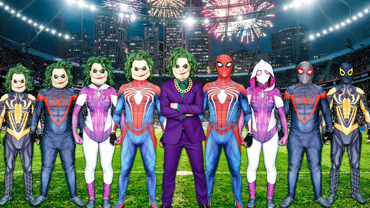 4 SPIDER-MAN Bros Vs the Cloned JOKER Army: What If Jokers Multiply?!