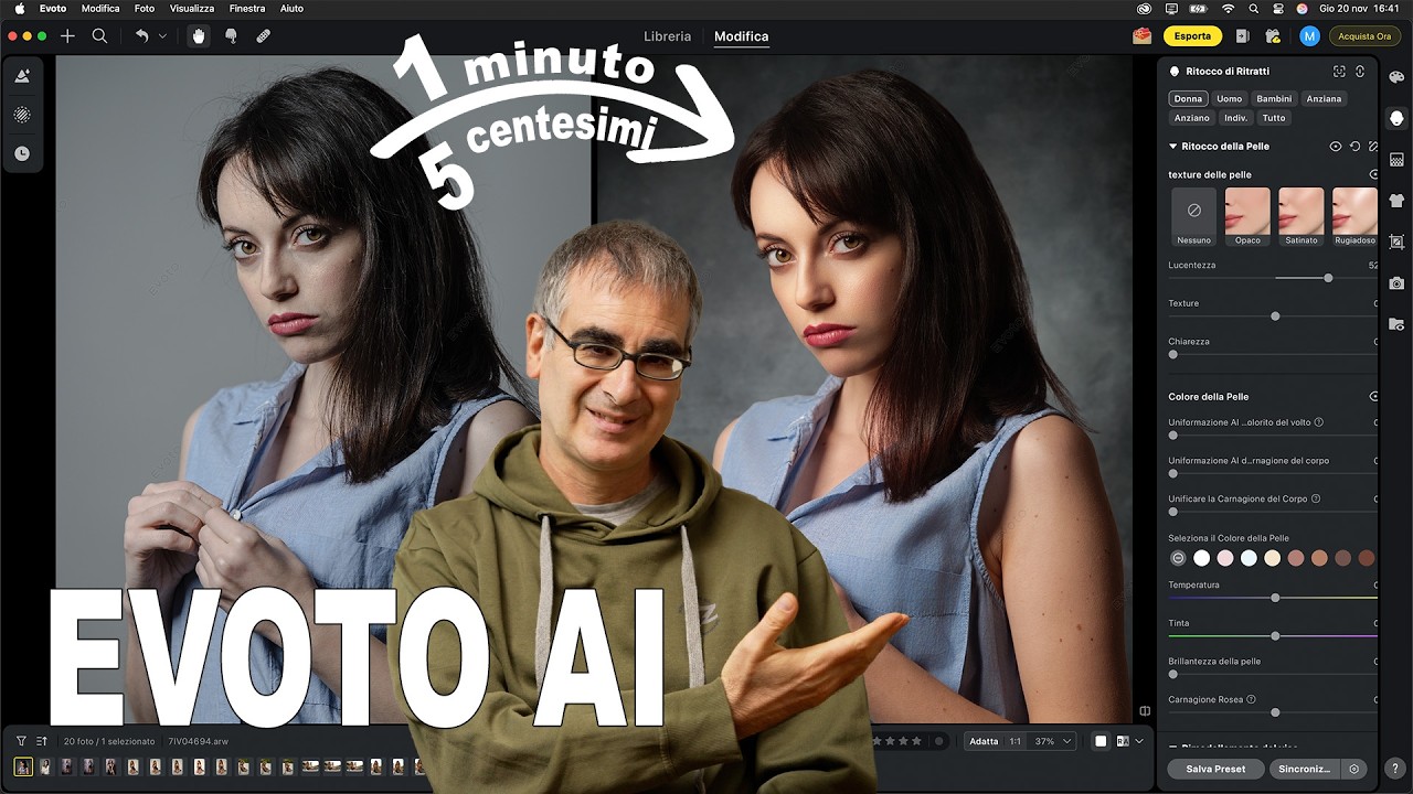 Ritocco Foto di Ritratto: Evoto AI &egrave; il Software che ti fa RISPARMIARE Ore e... Euro