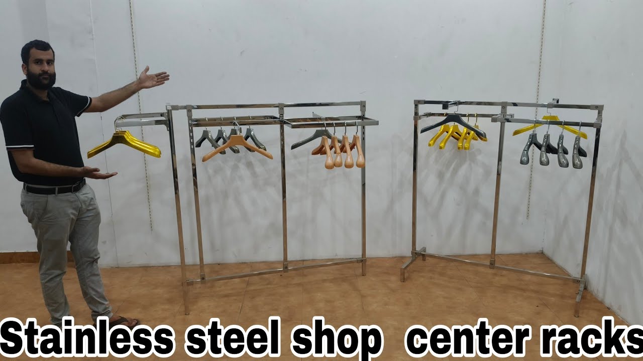 Garment shop display racks for center shop 