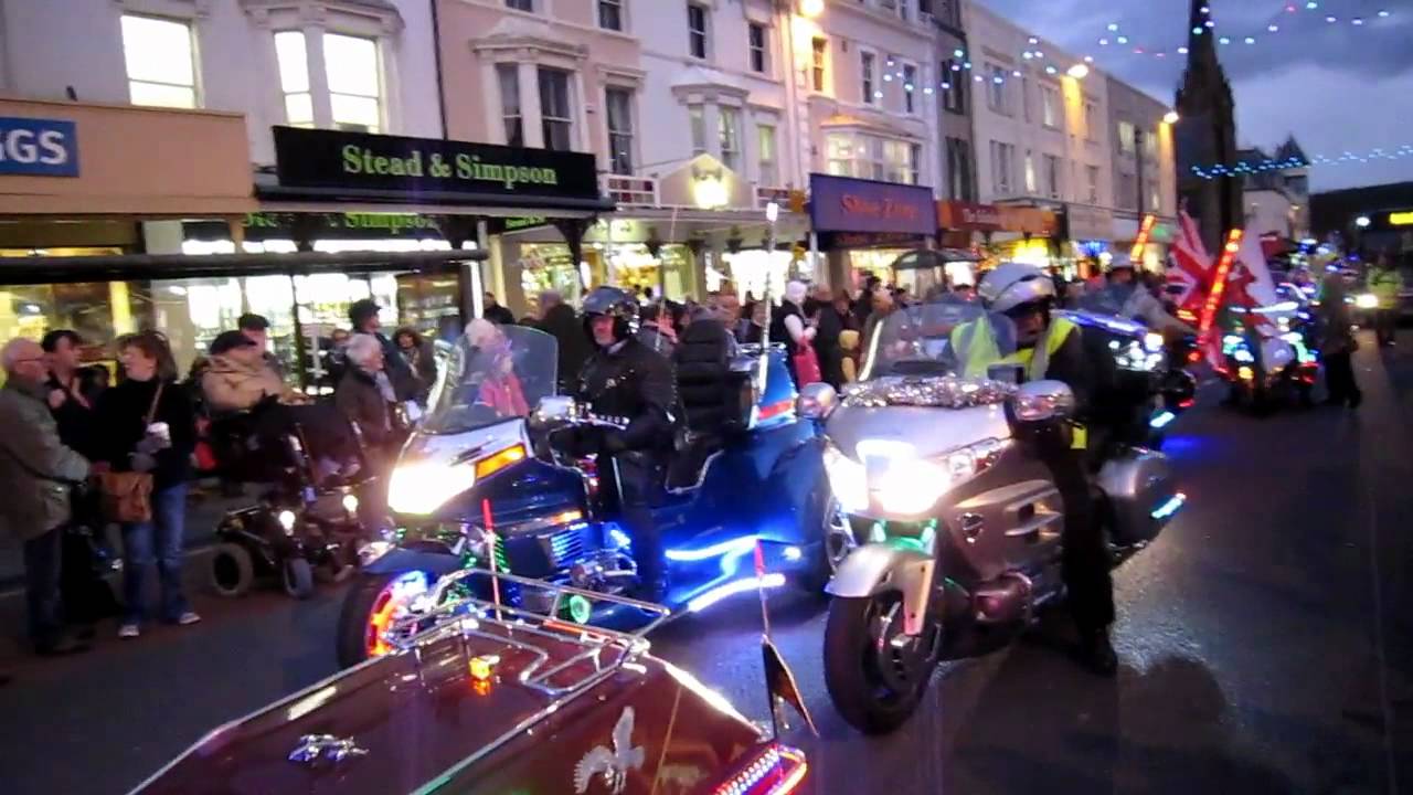 GoldWings North Wales participate in the Llandudno Christmas Parade on December 3rd 2011