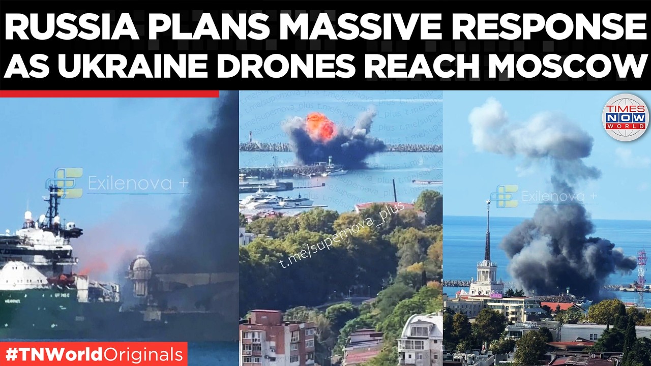SOCHI ABLAZE: Putin Warns Zelensky As Ukrainian Drones Strike Deep Inside Russia  | Times Now World