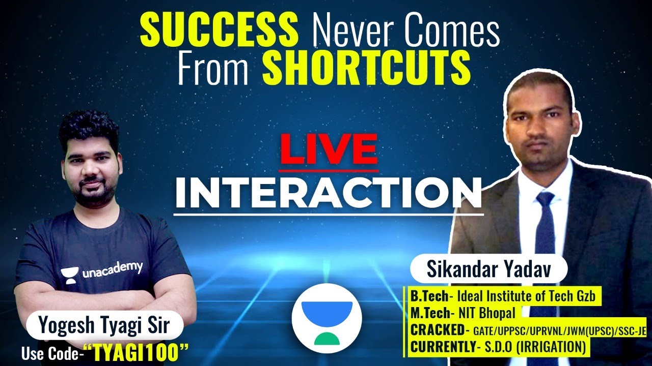 Success Never Comes with Shortcuts: Live Interaction with Sikanadar Yadav, SDO Irrigation Department
