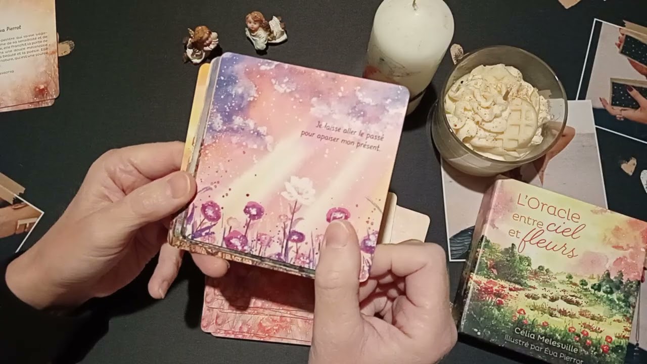 L'oracle entre ciel et fleurs de Célia Melesville et illustré par Évaluation Pierrot 🌸 🌱 🌺 🌱 🪻
