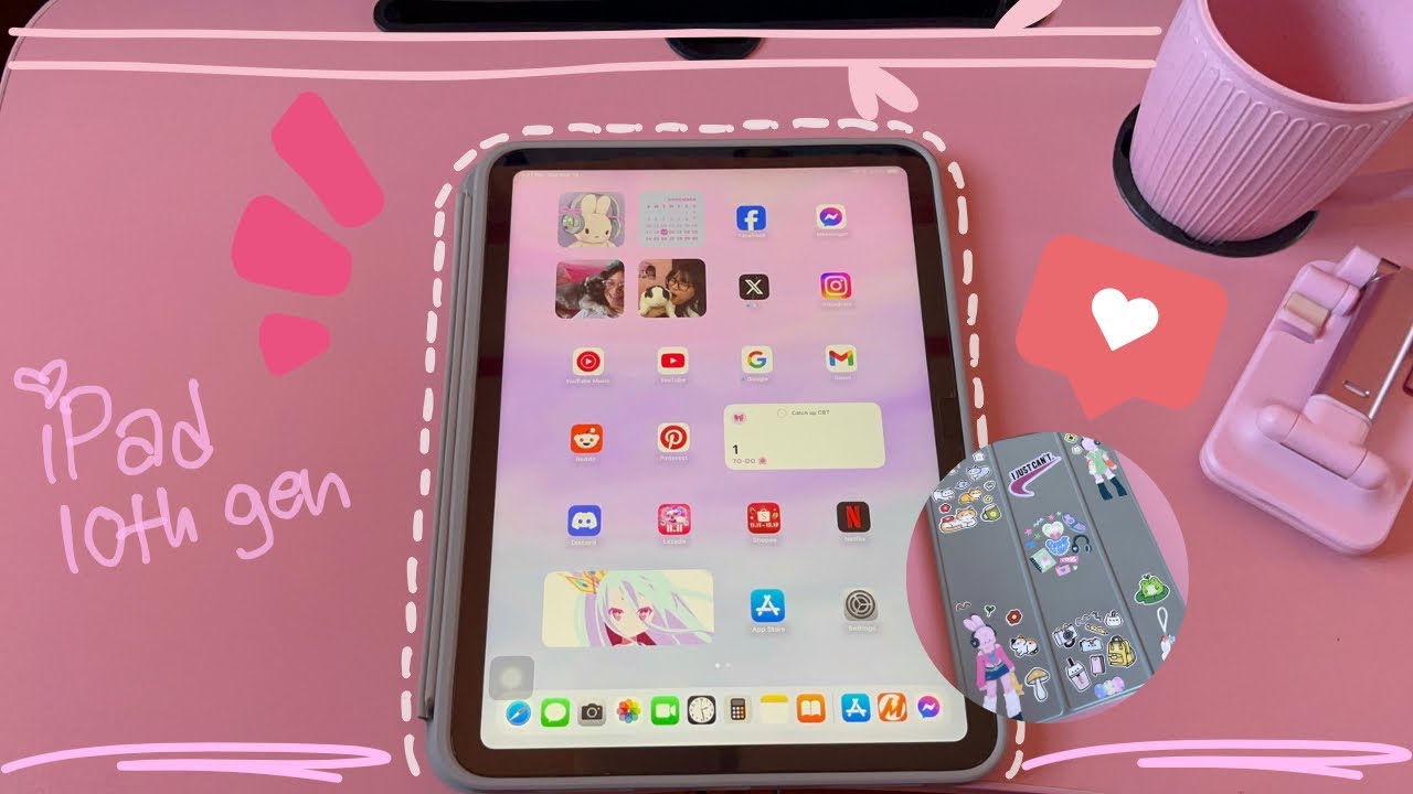 what's on my iPad? 🩷 iPad 10th gen. tour ✨| chill, music, your POV |