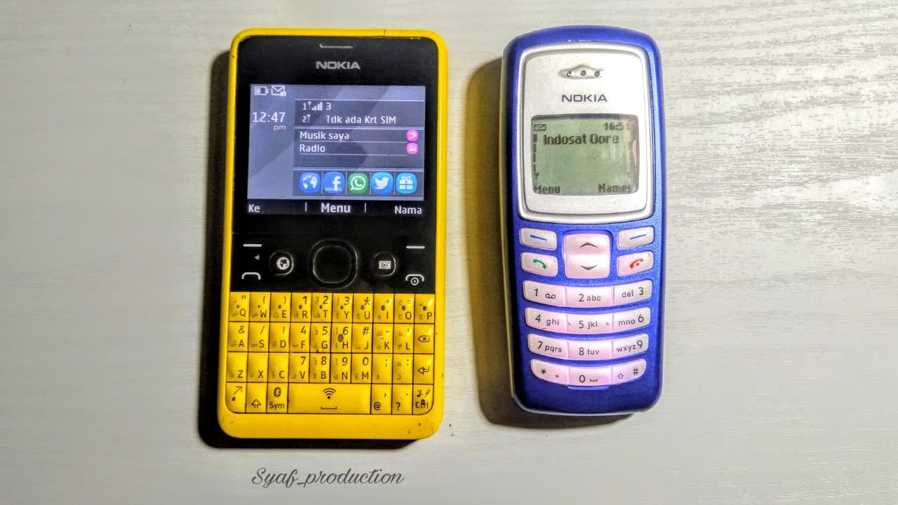 Nokia asha 210 vs Nokia 2100 - incoming call