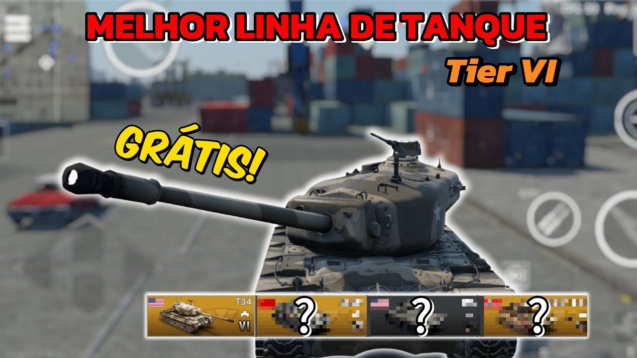 MELHOR LINHA DE TANQUE GRÁTIS NO TIER VI - War Thunder Mobile BR