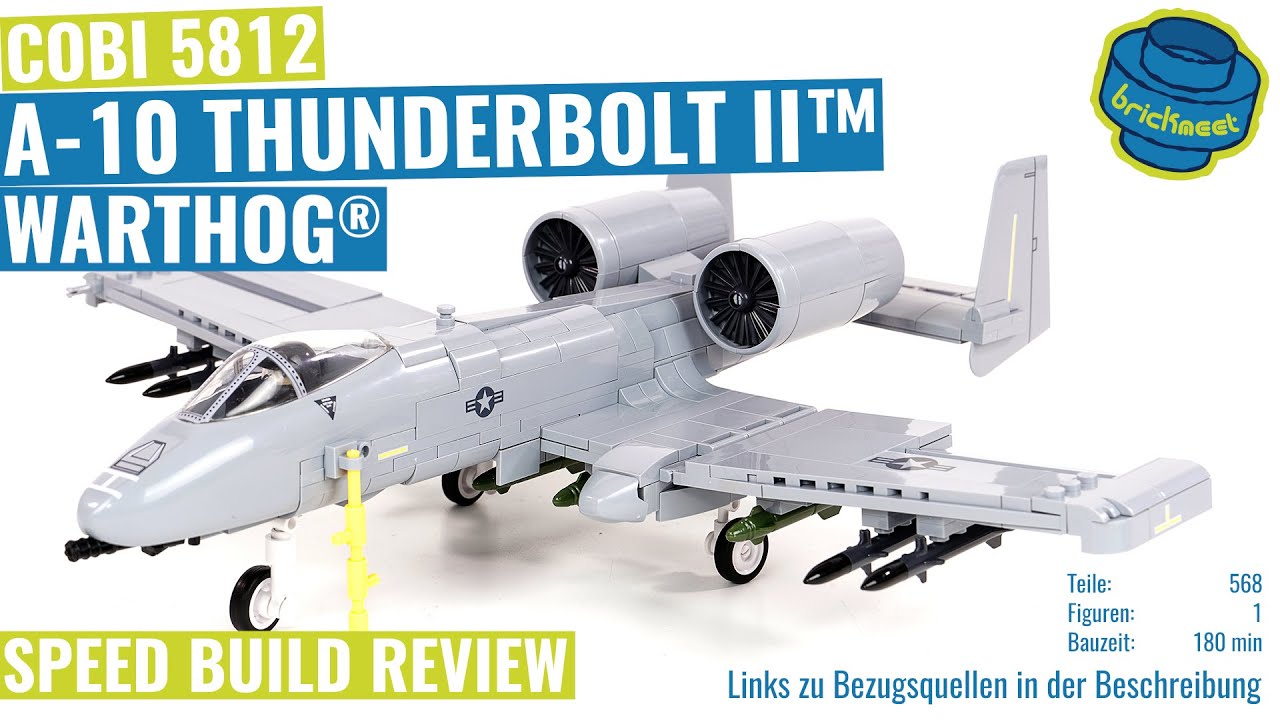COBI 5812 – A-10 Thunderbolt II™ Warthog® – The Ugliest Plane Ever? (Speed Build Review)