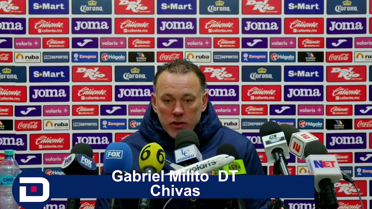 El merito es el compromiso del todo el equipo: Gabriel Milito DT Chivas