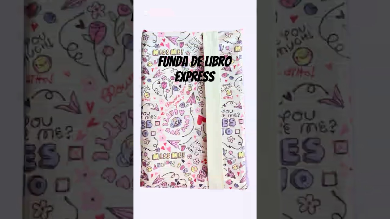 Funda de libro #tutorial #diy #sewing #costura #fundalibro