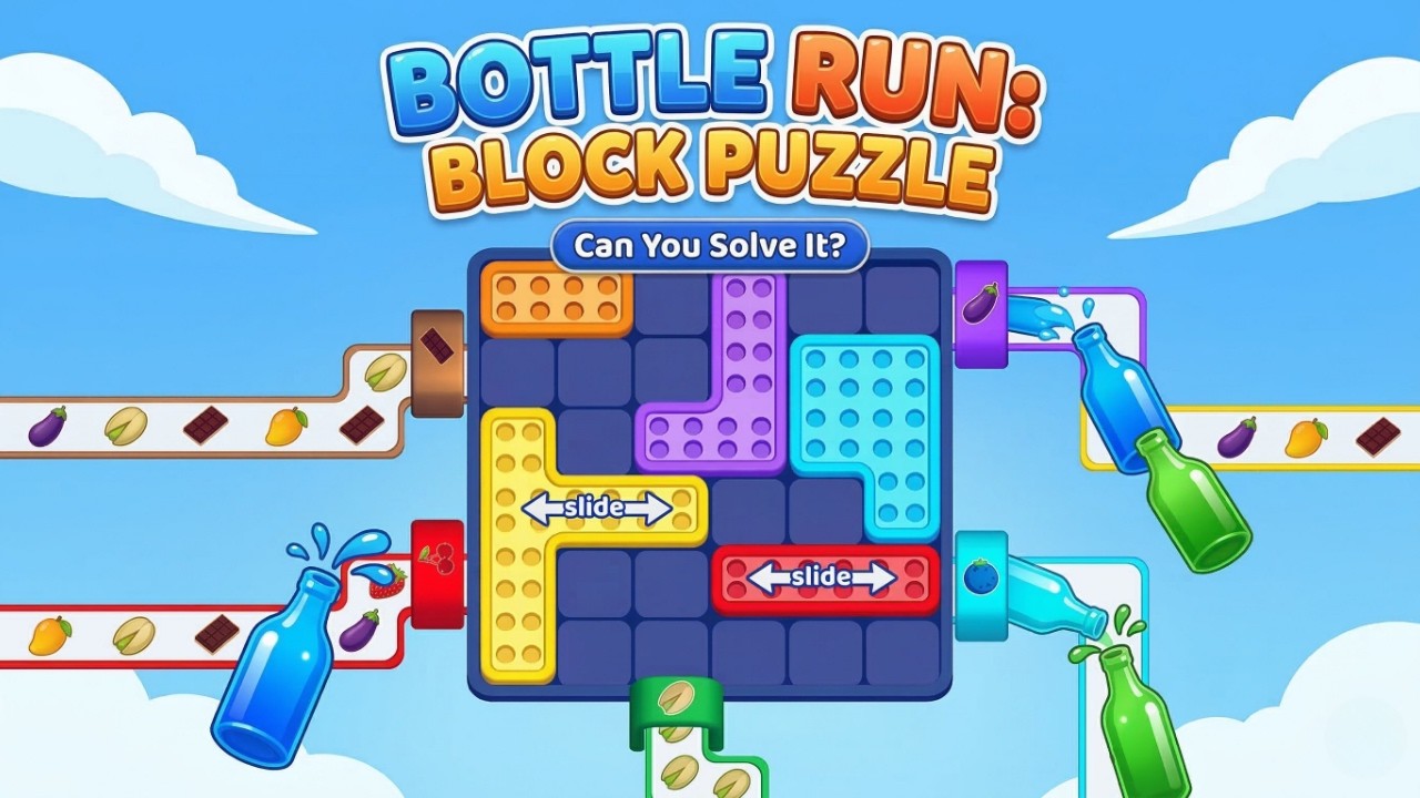 Bottle Run: Block Puzzle Gameplay | Увлекательные уровни-головоломки с бутылками | Мобильная игра...