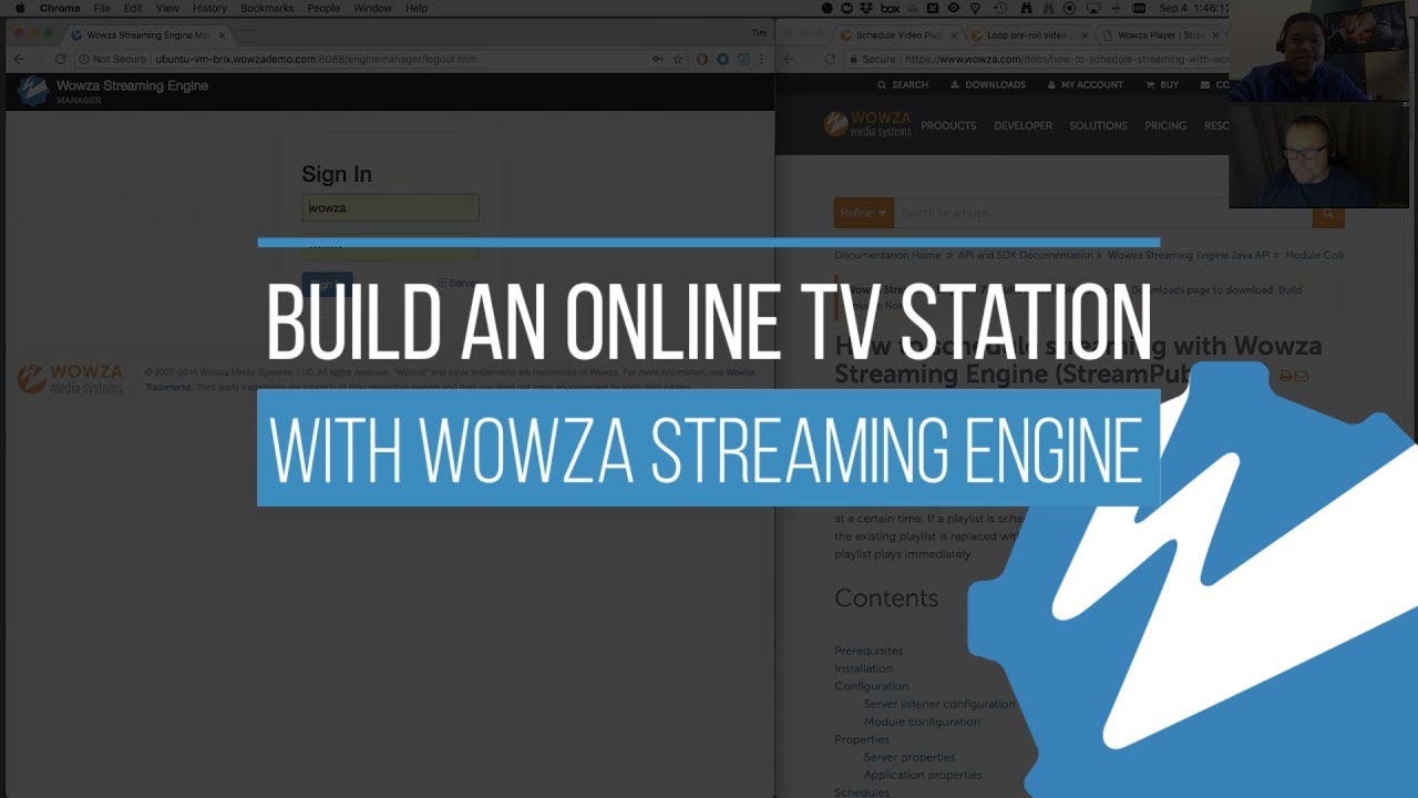 Build an Online TV Station With Wowza Streaming Engine