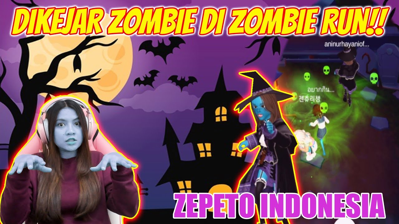 ZENIA DI KEJAR-KEJAR ZOMBIE DI ZOMBIE RUN!! HORROR BANGET!! ZEPETO INDONESIA - PART 1