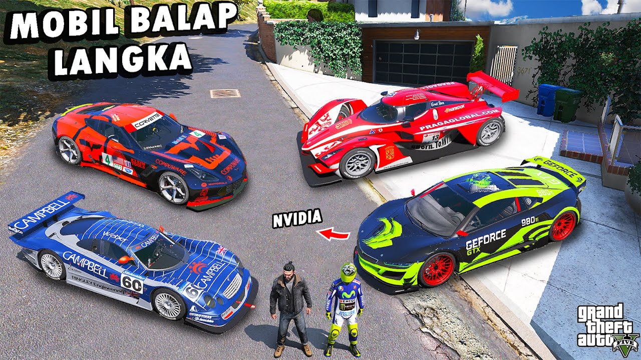 WOW !! Aku Koleksi SEMUA MOBIL BALAP TERLANGKA Bersama ROSSI di GTA 5 !!!