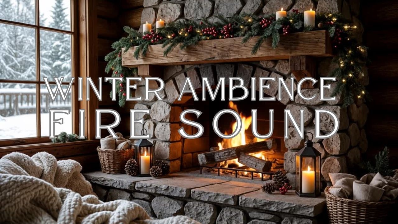 🔥 Cozy Fireplace Live | Winter Fire Ambience for Sleep, Relax & ASMR ❄️