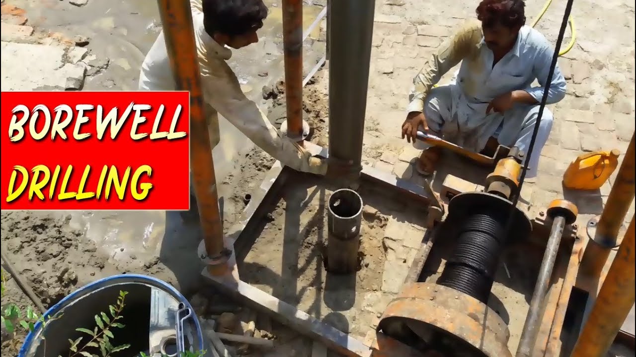 6 Inch Borewell Drilling Fitting In Borewell/Submersible Pump Installationबोरवेल में 6 इंच पानी