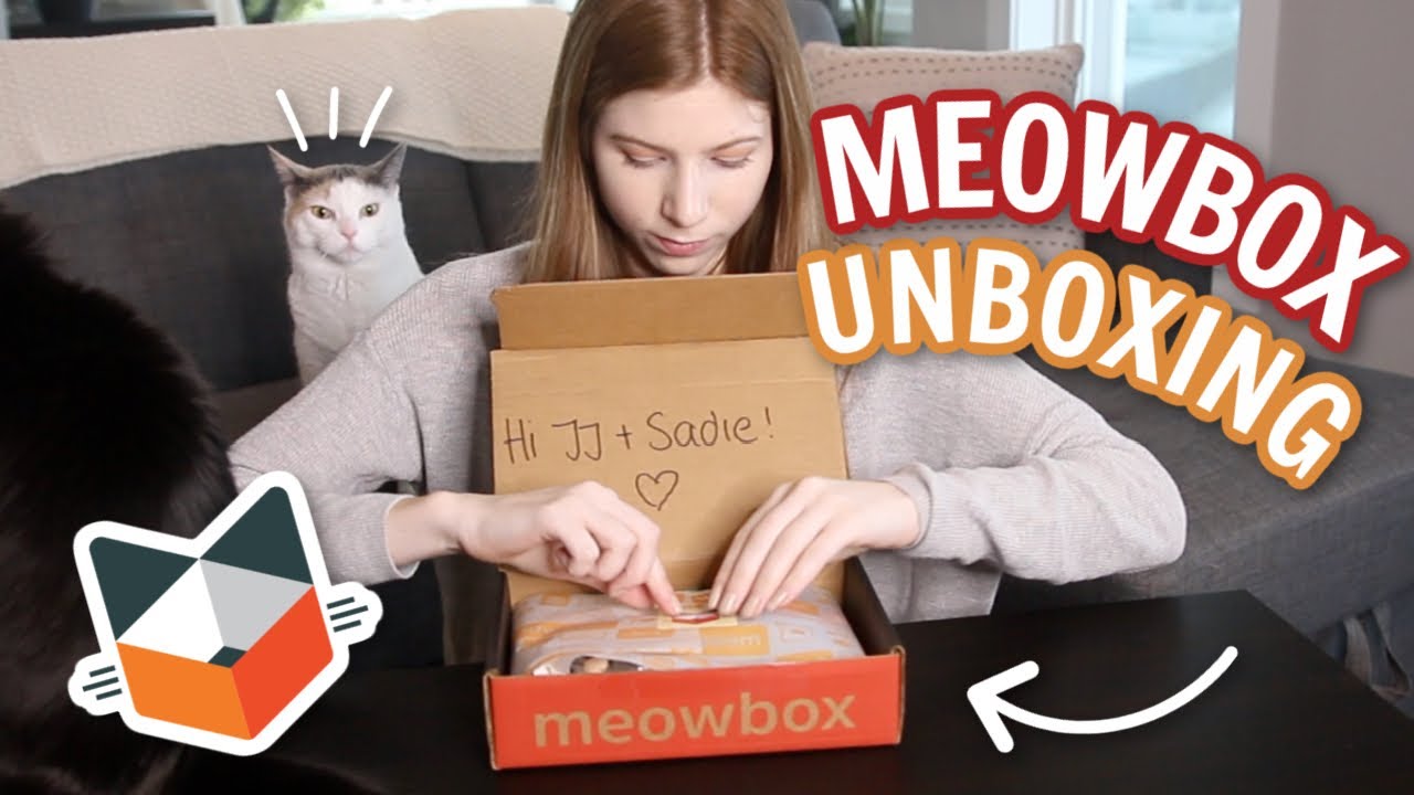 MeowBox Unboxing w/ my Cats!