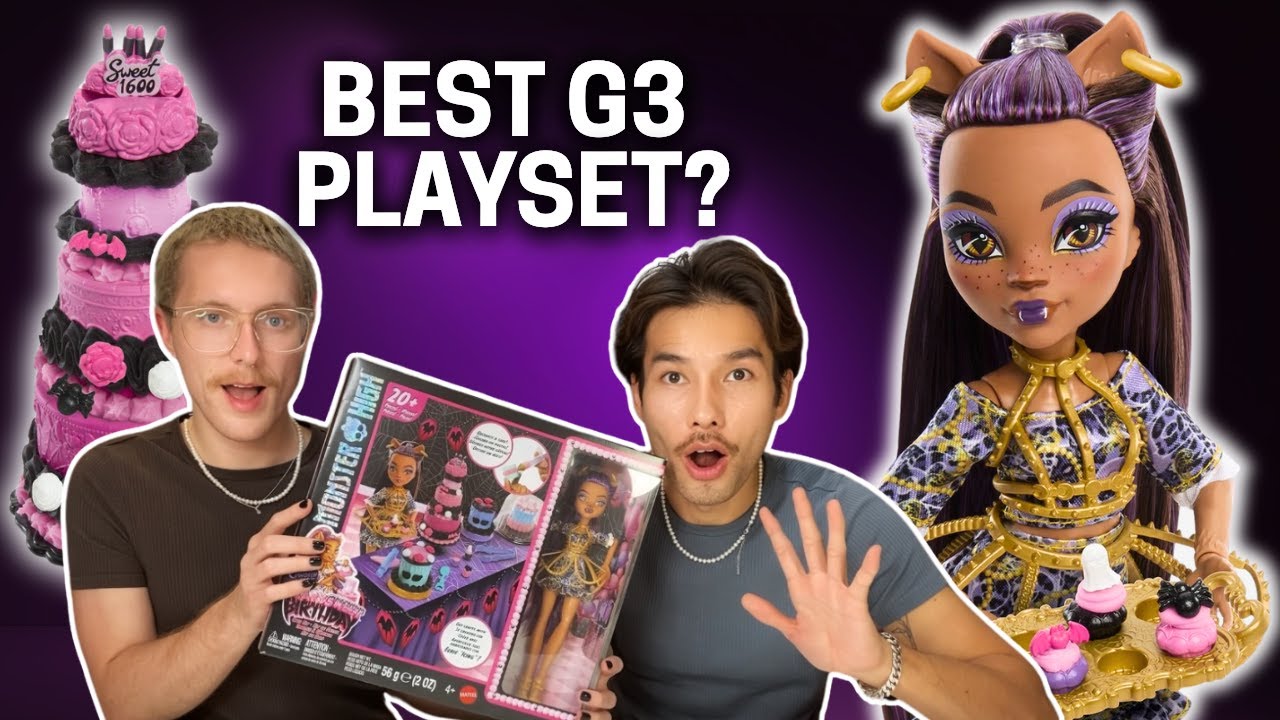 NEW Monster High Scary Sweet Birthday Clawdeen Wolf Cake Kit Playset! Play-Doh? Unboxing + Review!🌙🎂