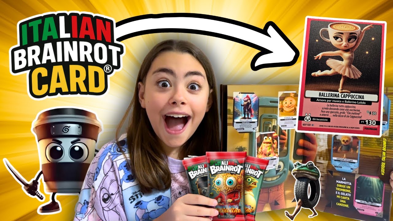 UNBOXING SUPER DIVERTENTE: APRIAMO LE CARTE DEI BRAINROT / il mondo di lara