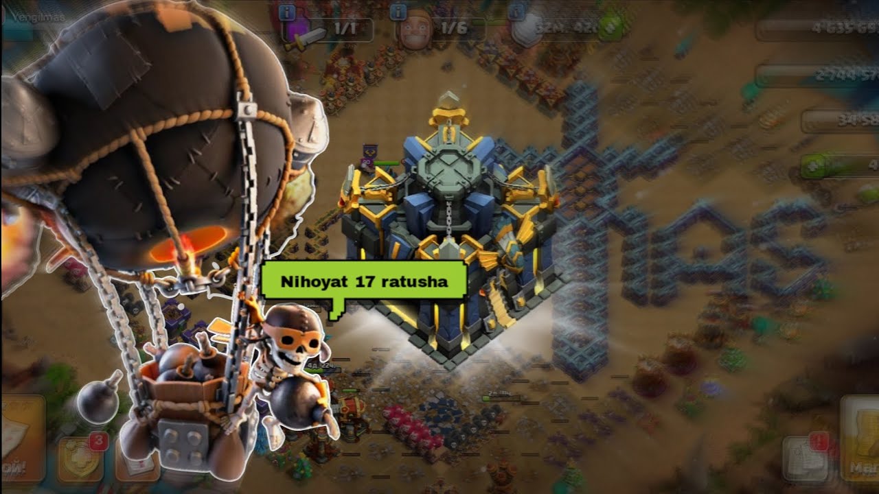 Clash of Clans - 17 ratushadagi tayyorgarlik