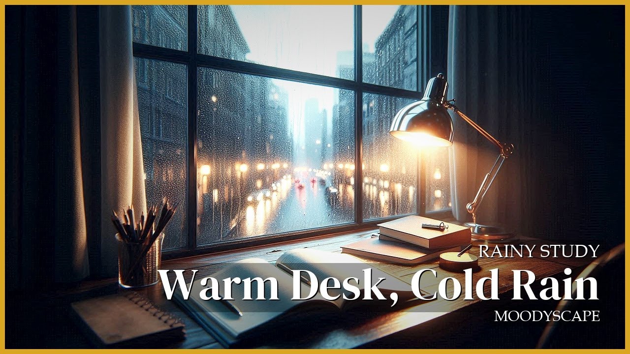Warm Desk, Cold Rain ☕🌧️ — Jazz for Cozy Study (30 Min)