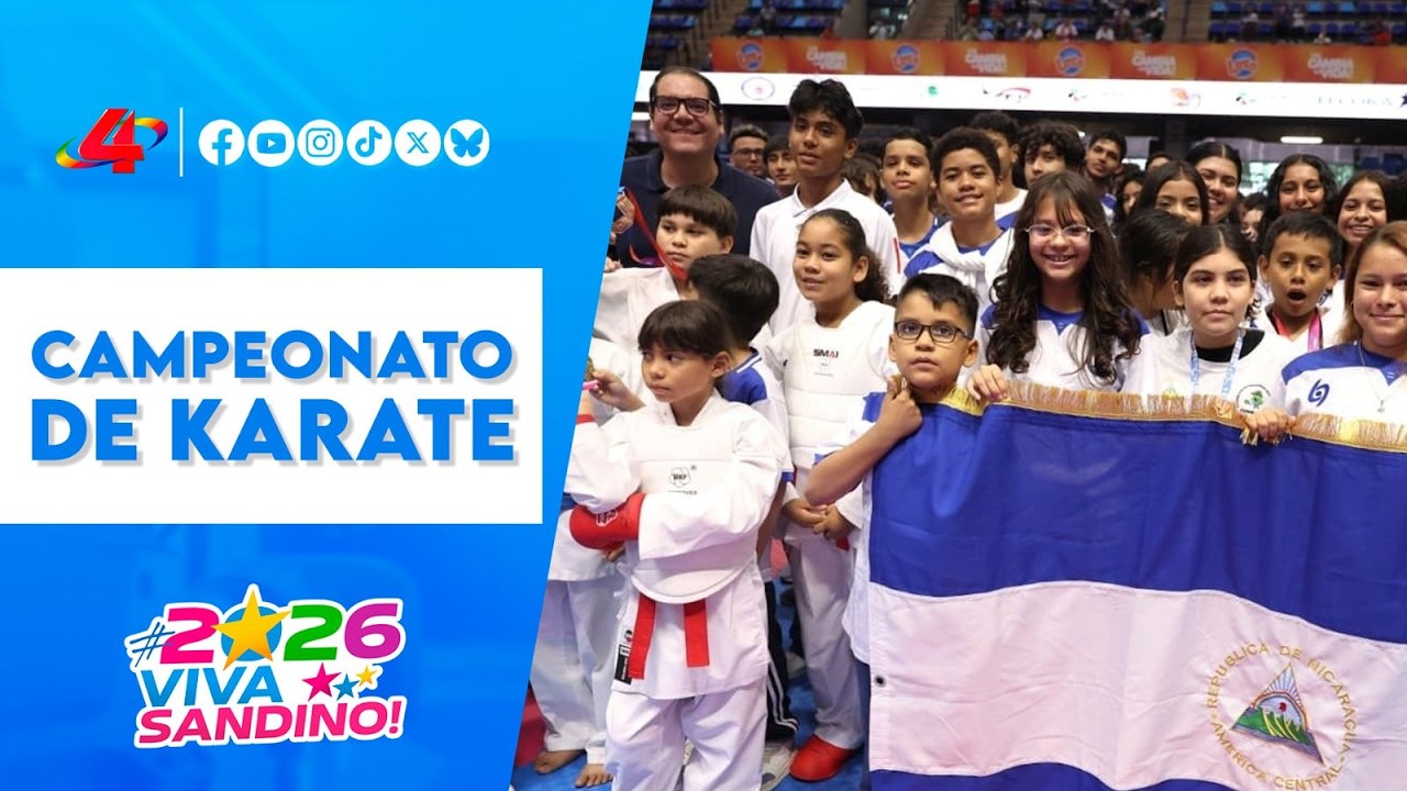 Nicaragua sede del 31 Campeonato Centroamericano de Karate Do 2026 🇳🇮🥋