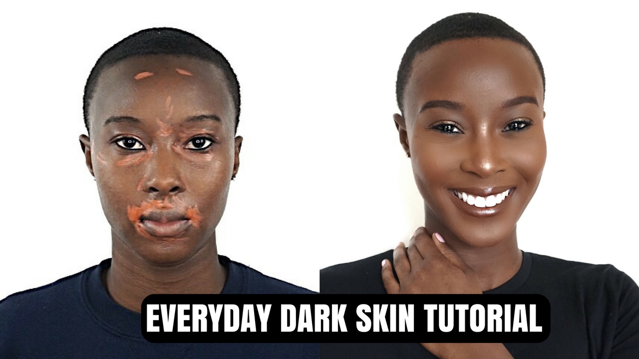 Everyday Dark skin makeup tutorial for beginners (ft drugstore products)