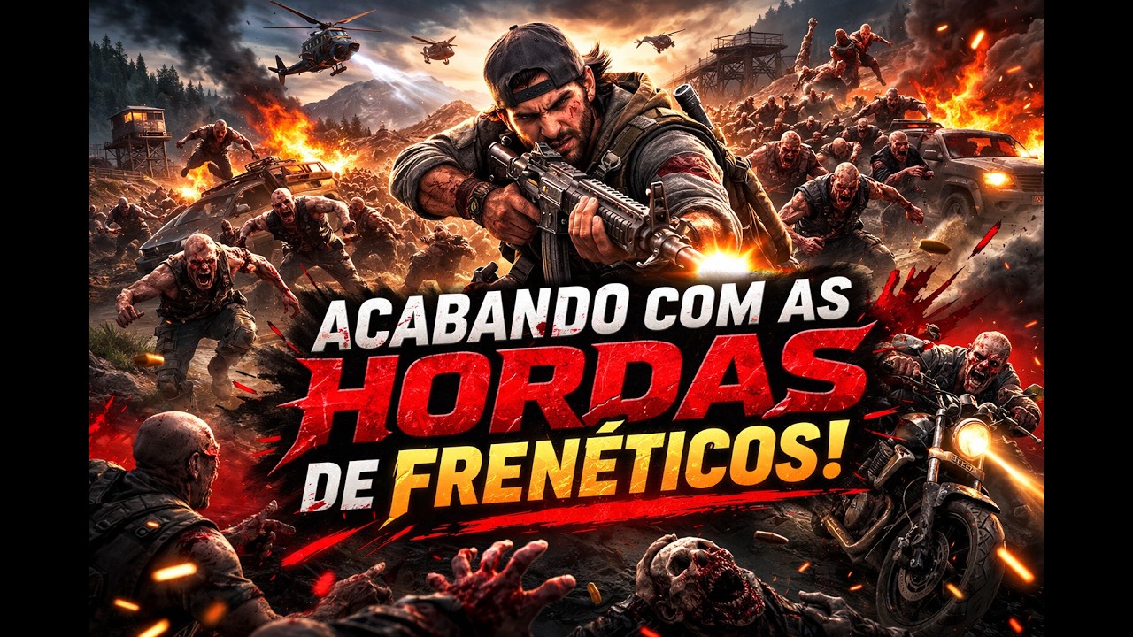 CAOS TOTAL! HORDAS DE FRENÉTICOS PRA TODO LADO DAYS GONE