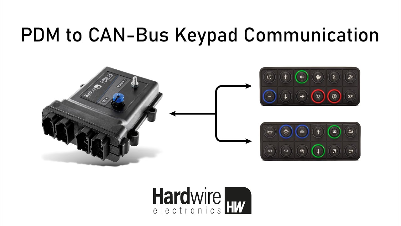 Подключение PDM к клавиатуре CAN-Bus | Hardwire Electronics