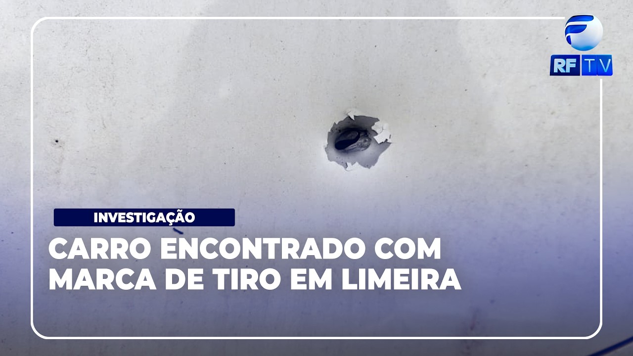 Alerta Total - Carro roubado é encontrado com marca de tiro em Limeira