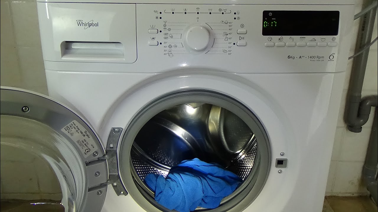 Whirlpool Primo 1406 UM 1000 rpm centrifuge program, test example movie #355