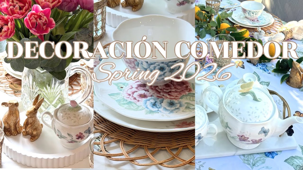 DECORACION COMEDOR | PRIMAVERA 2026 | DECORACIÓN PRIMAVERA 2026 | IDEAS DECORACIÓN PRIMAVERA 2026 