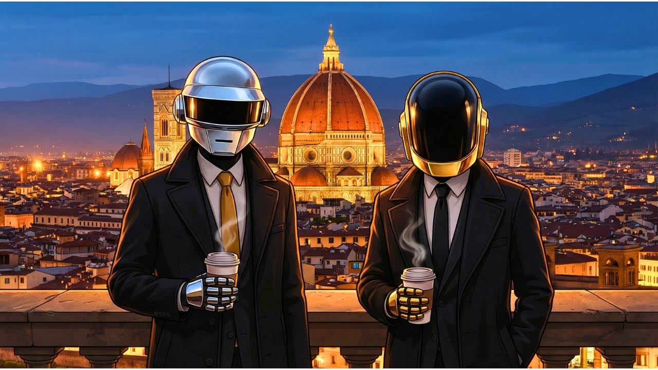 ☕ DAFT PUNK Florence Night Vibes | Chillwave, Synthwave, Retro Funk, Nu Disco, Electronic Playlist
