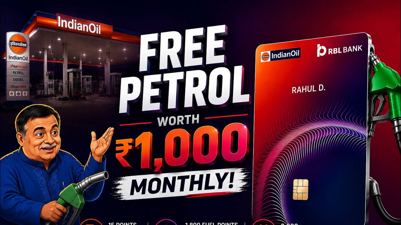 RBL IndianOil XTRA Credit Card 🔥 ₹1,000+ FREE PETROL EVERY MONTH?