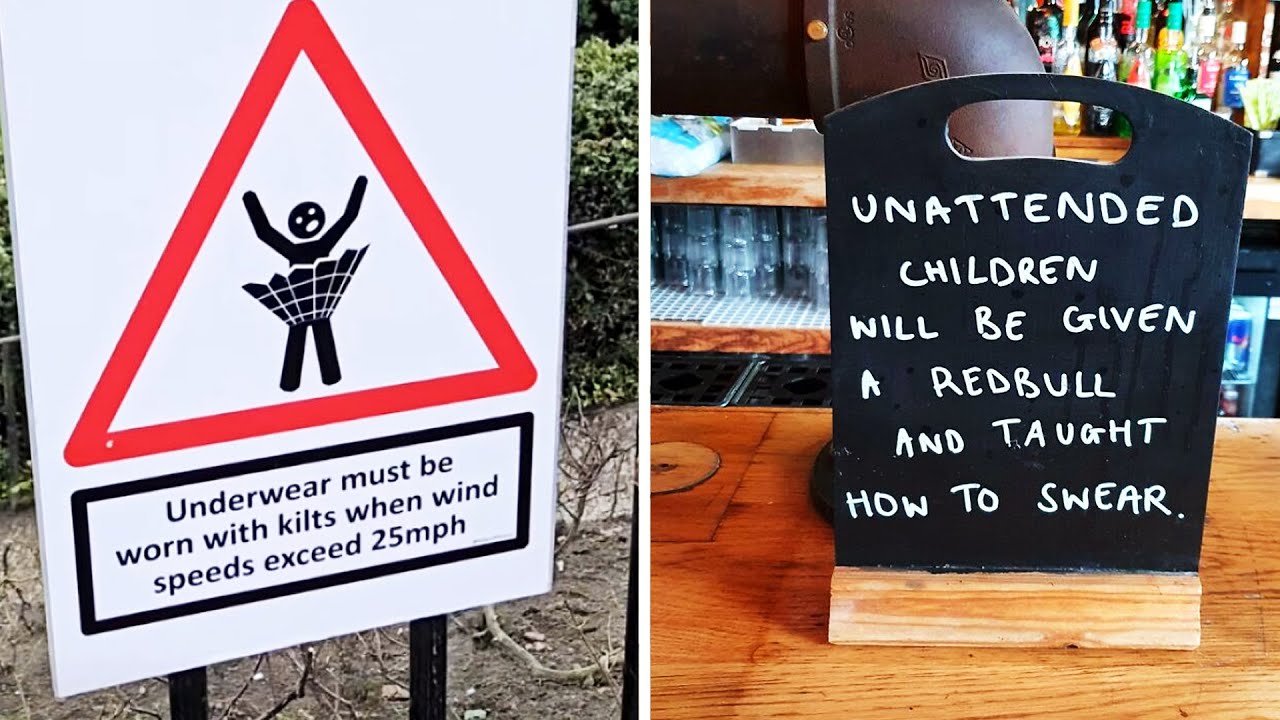 Unexpectedly Funny Signs People Found in Public