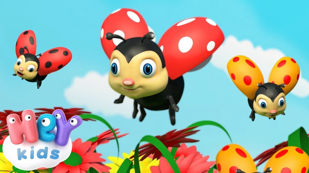 Coccinelle, Demoiselle 🐞 Chanson pour b&eacute;b&eacute; + 14 min | HeyKids