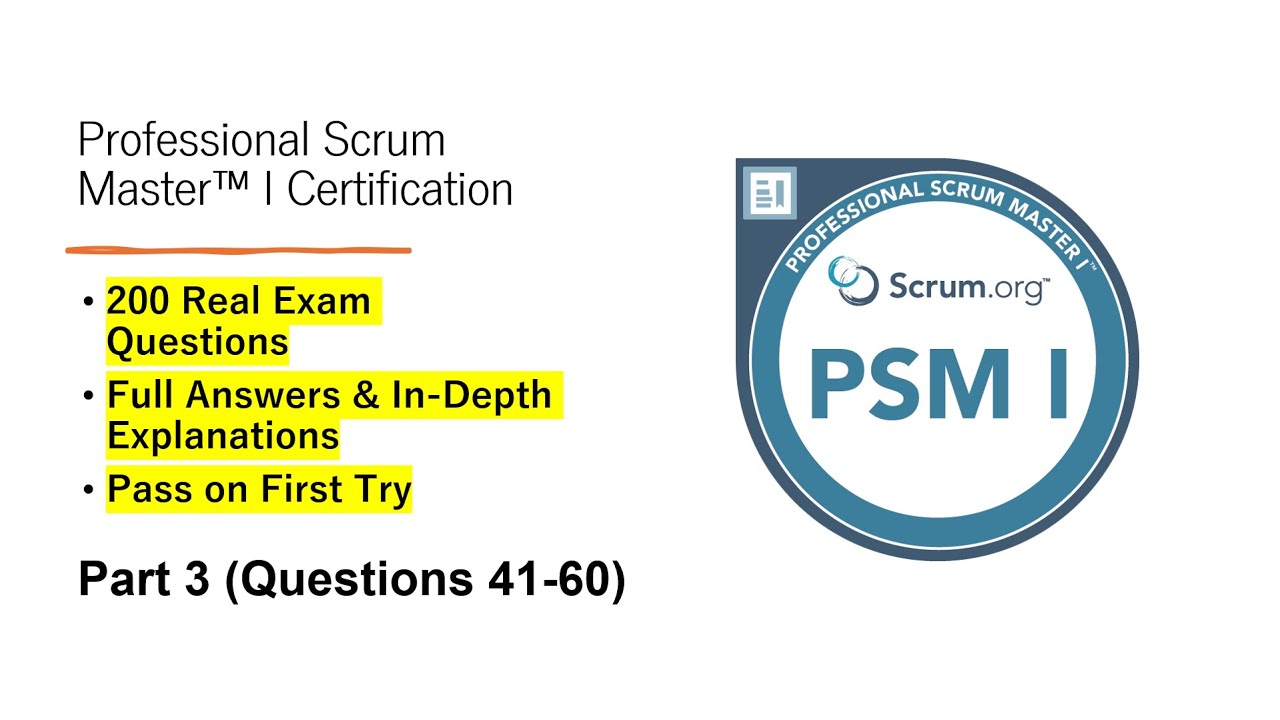 Профессиональный Scrum-мастер I (PSM I) | Реальные экзаменационные вопросы и ответы | Часть 3 (во...