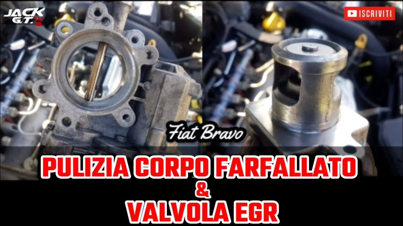 Pulizia Corpo Farfallato e Valvola EGR su Fiat Bravo 1.6multijet 120v