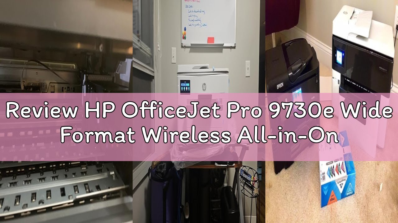 Review HP OfficeJet Pro 9730e Wide Format Wireless All-in-One Color Inkjet Printer, Print, scan, Cop