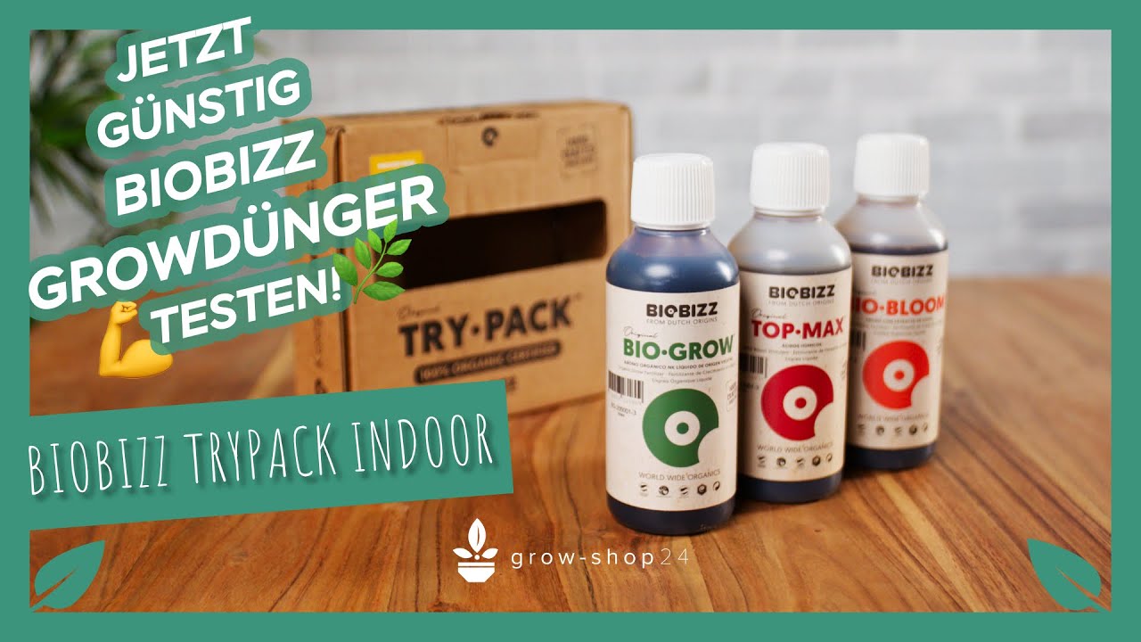 BioBizz Trypack Indoor - organischer Grow D&uuml;nger als Probiergr&ouml;&szlig;e
