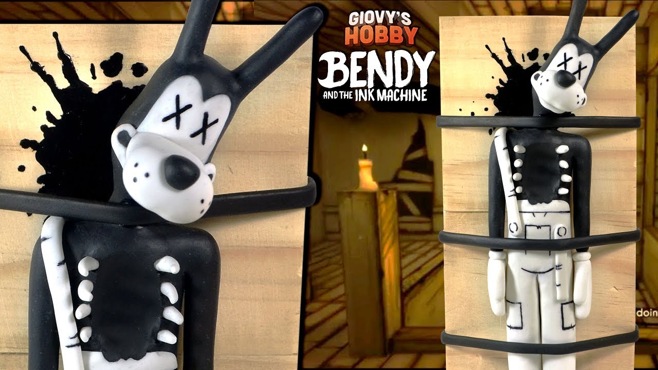 How to make GUTTED / DEAD BORIS ➤ Bendy and the ink machine (BATIM) ★ Polymer clay Tutorial