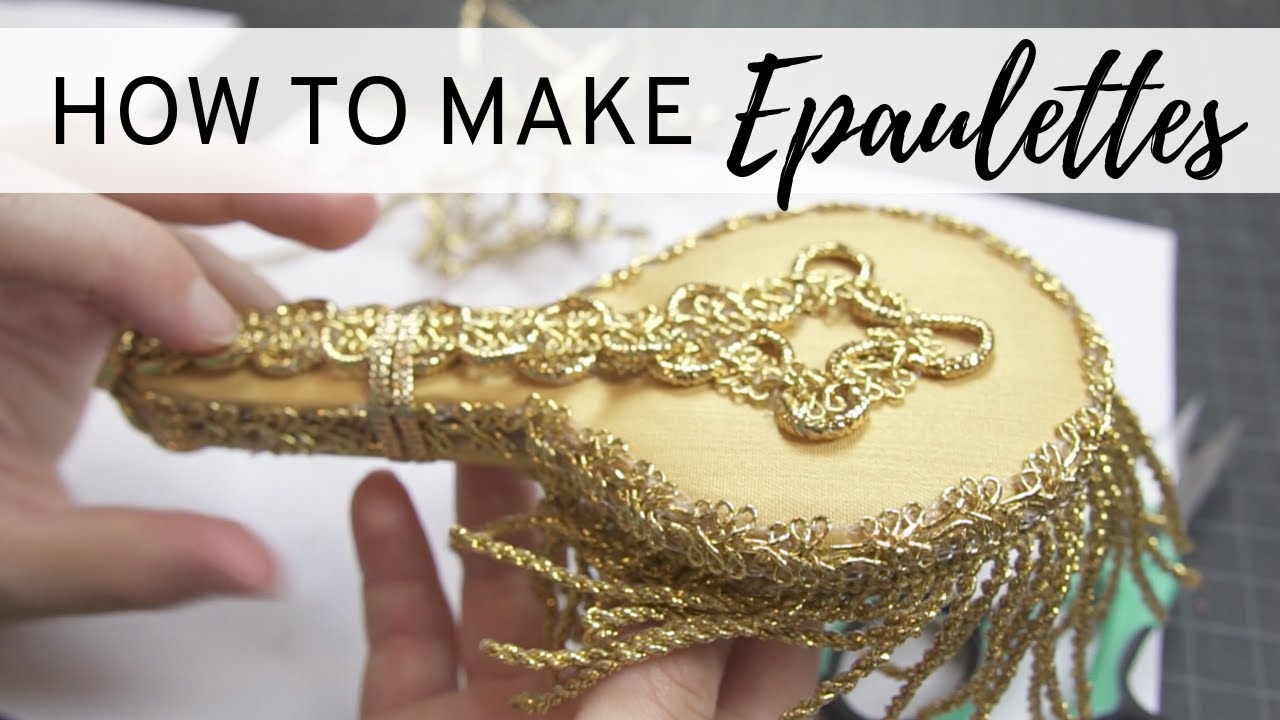 How to Make Epaulettes - DIY - NO SEW Shoulder Epaulet